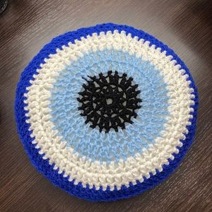 TWO Talisman Evil Eye throw pillow